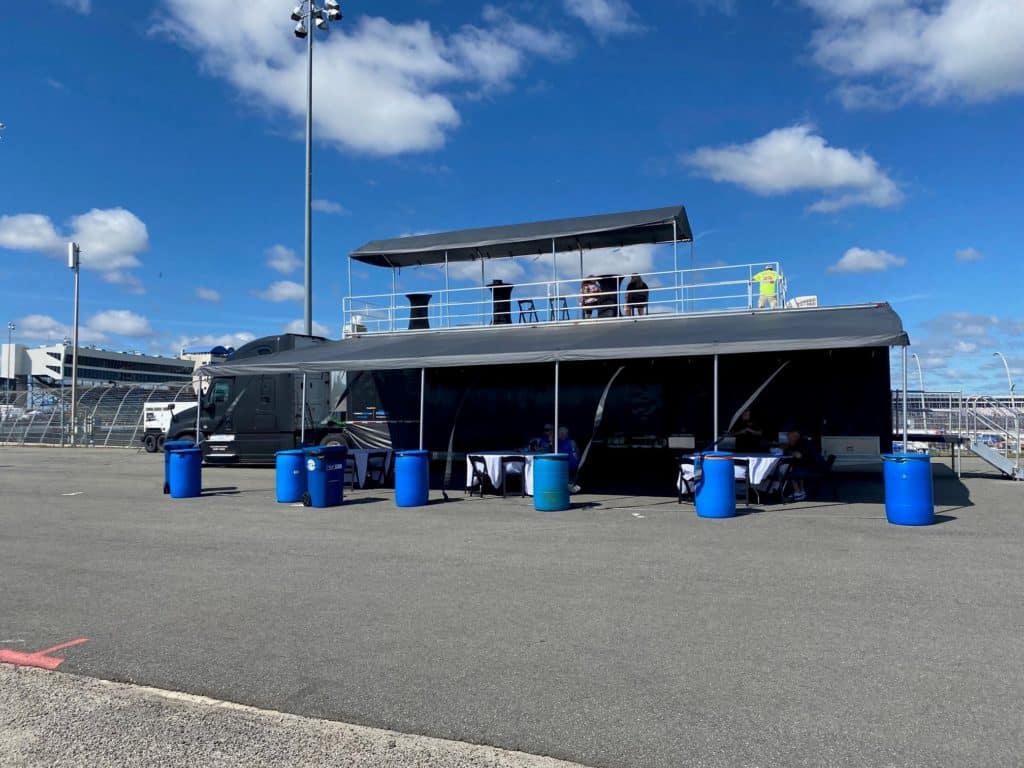 exterior of a mobile hospitality trailer