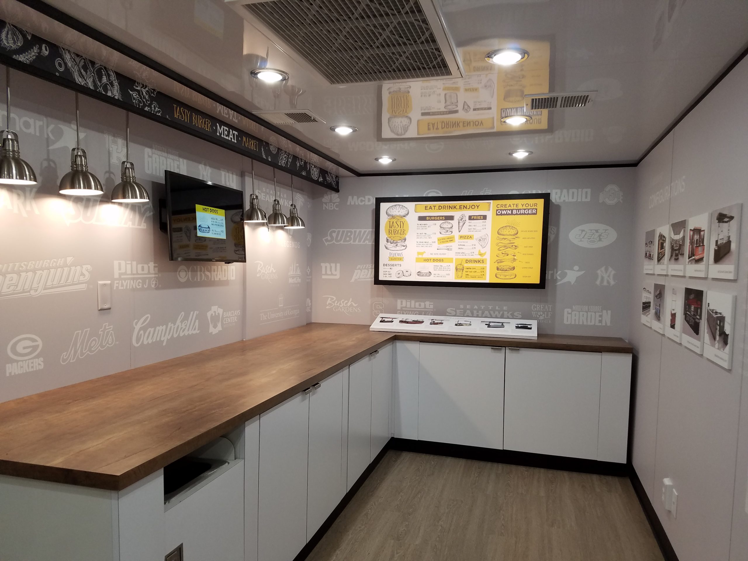 Interior of Vollrath mobile trailer by BMG
