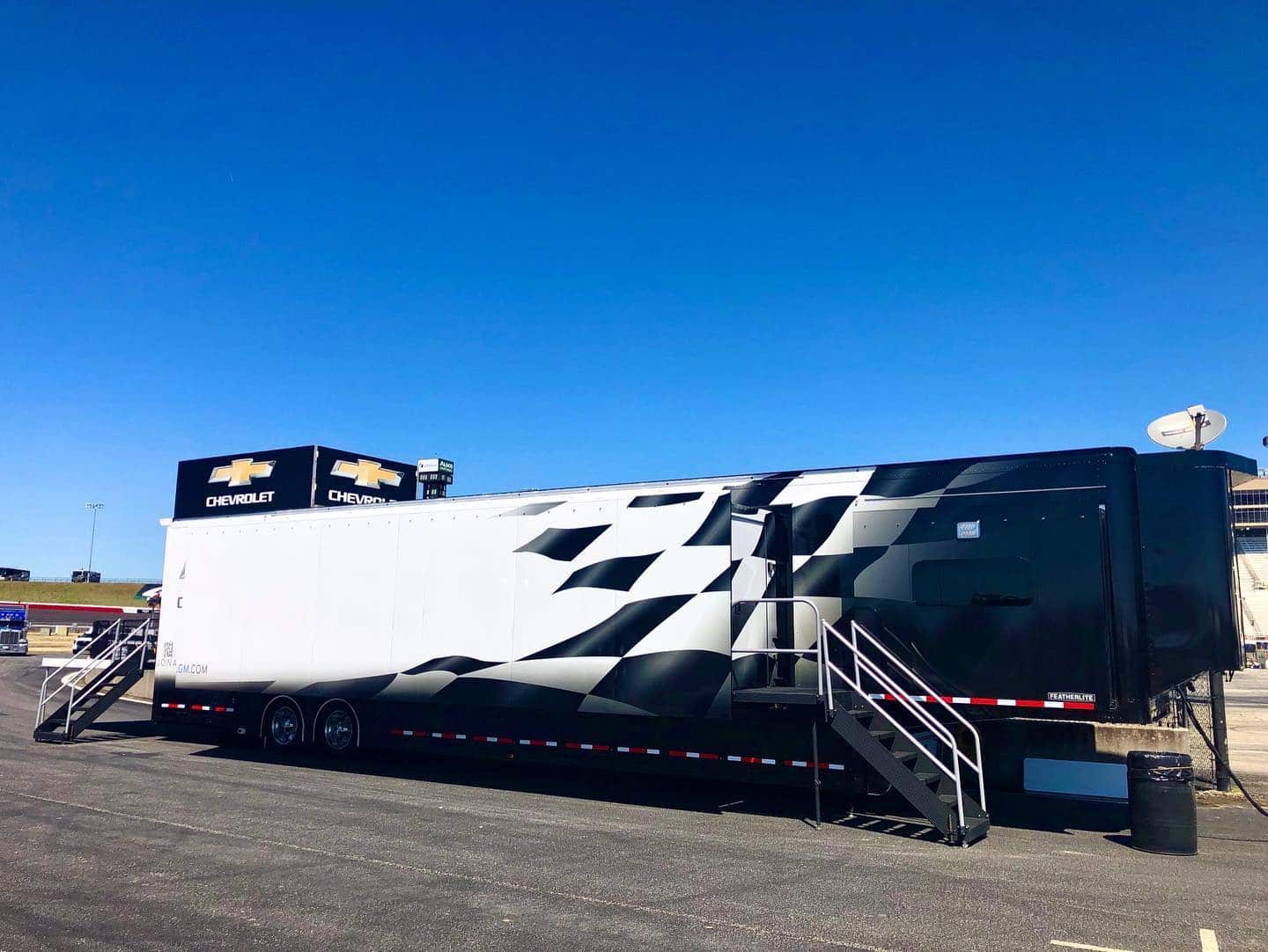 Exterior of Chevrolet Mobile Office Trailer