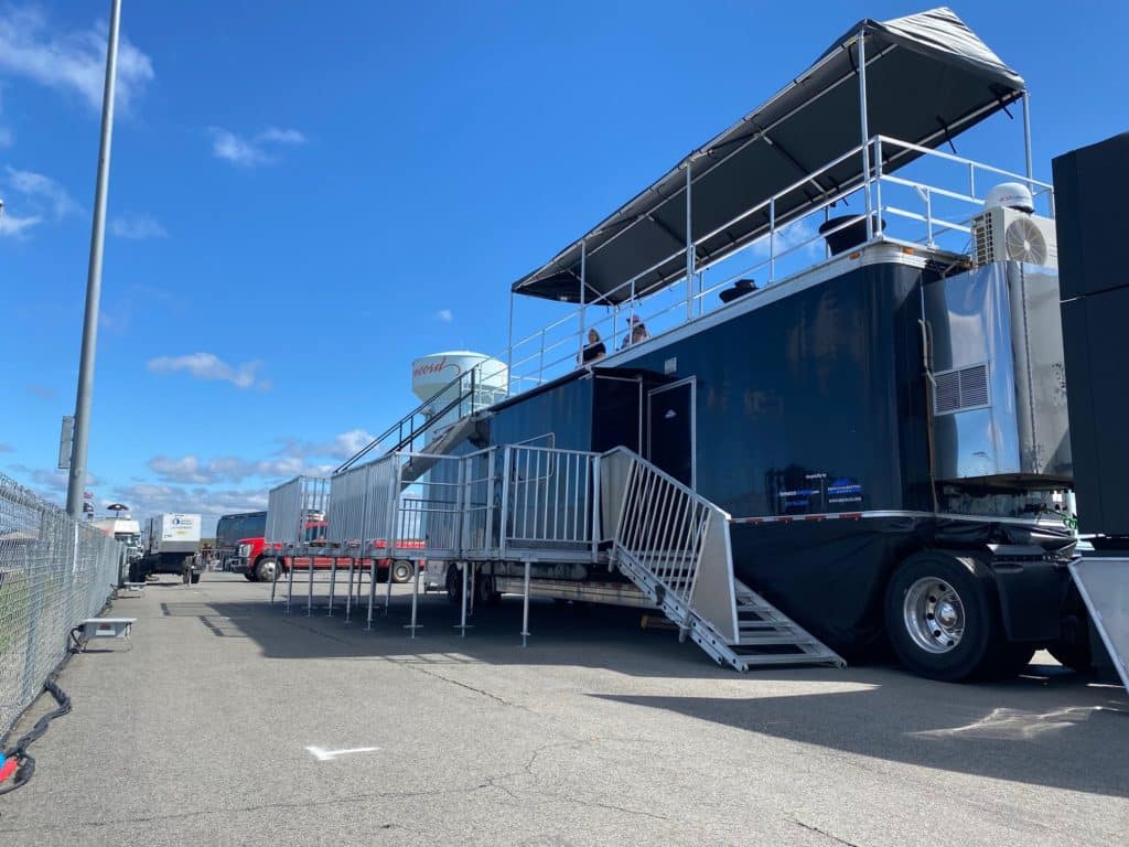 exterior of a mobile hospitality trailer