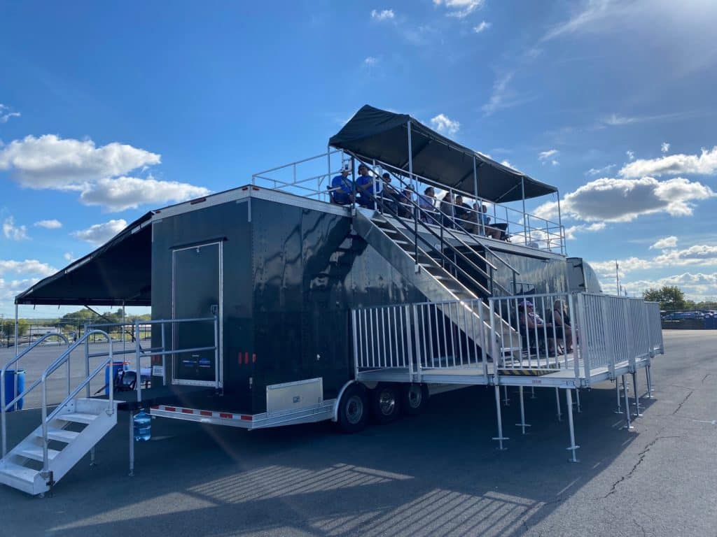 exterior of a mobile hospitality trailer