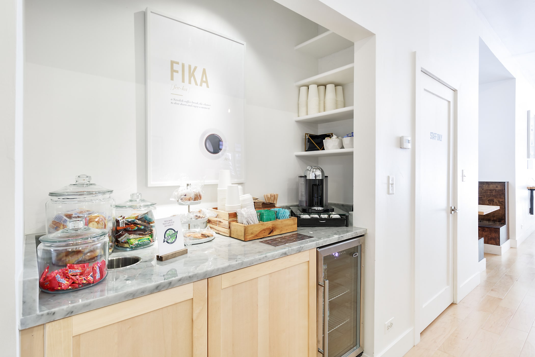 Interior of Swedish SNUS store