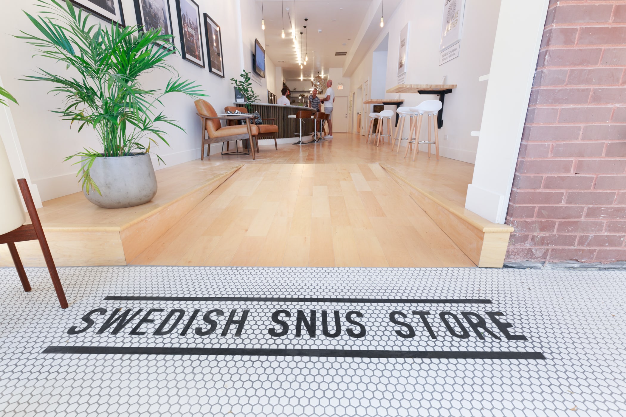 Interior of Swedish SNUS store