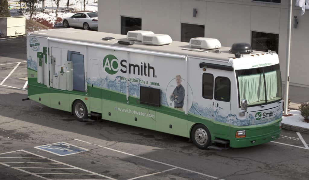 AO Smith custom bus