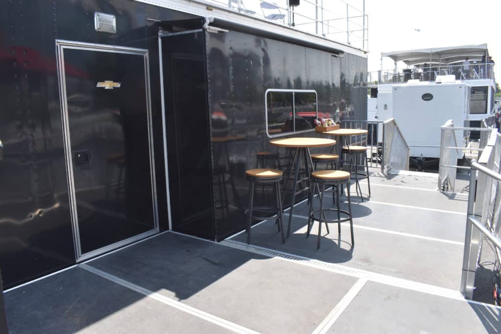 exterior of a mobile hospitality trailer