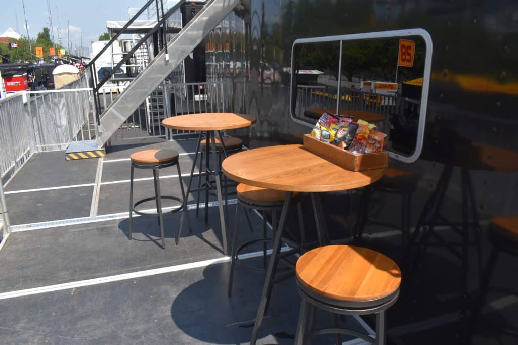 cafe table and chairs