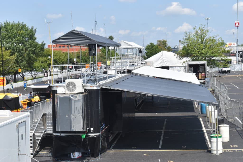 exterior of a mobile hospitality trailer