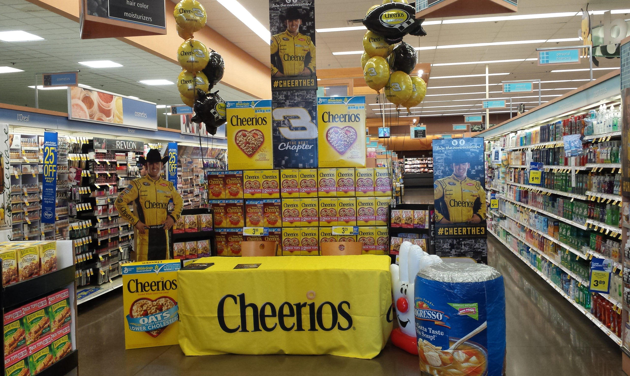 Cheerios products at General Mills Supermarket Sweep