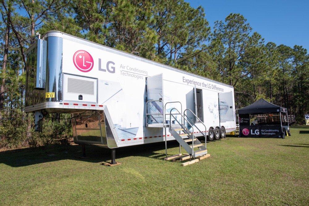 LG trailer and tent