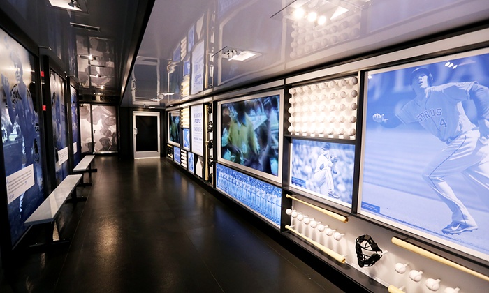 Interior of MLB Mobile Museum Trailer