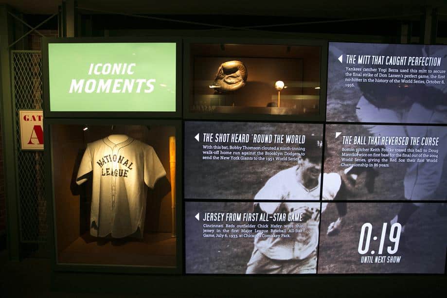 Display in MLB Mobile Museum Trailer