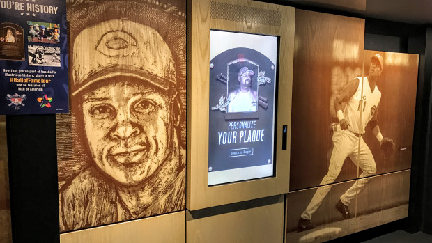 Display in MLB Mobile Museum Trailer