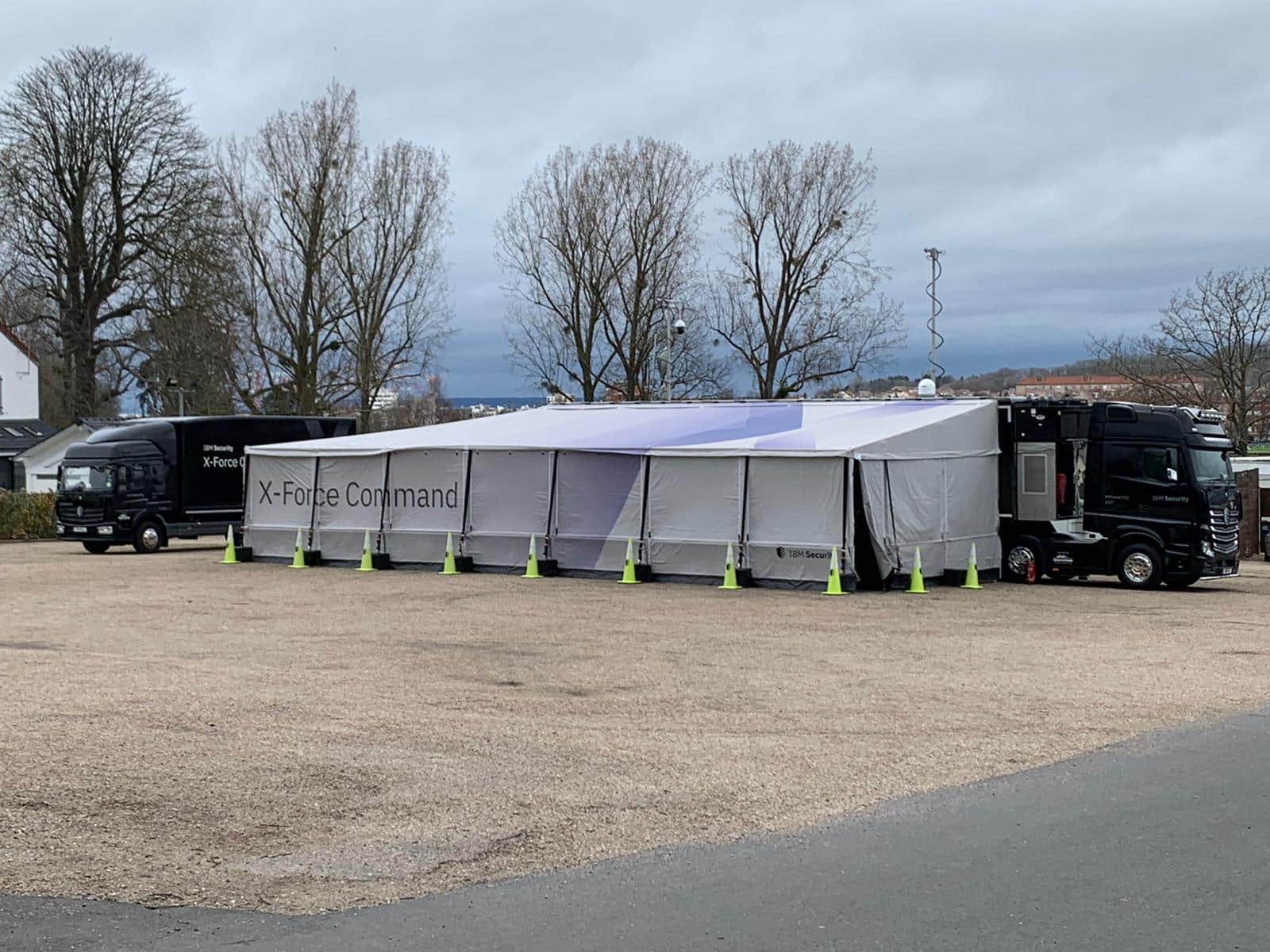 White tents by BMG in Paris