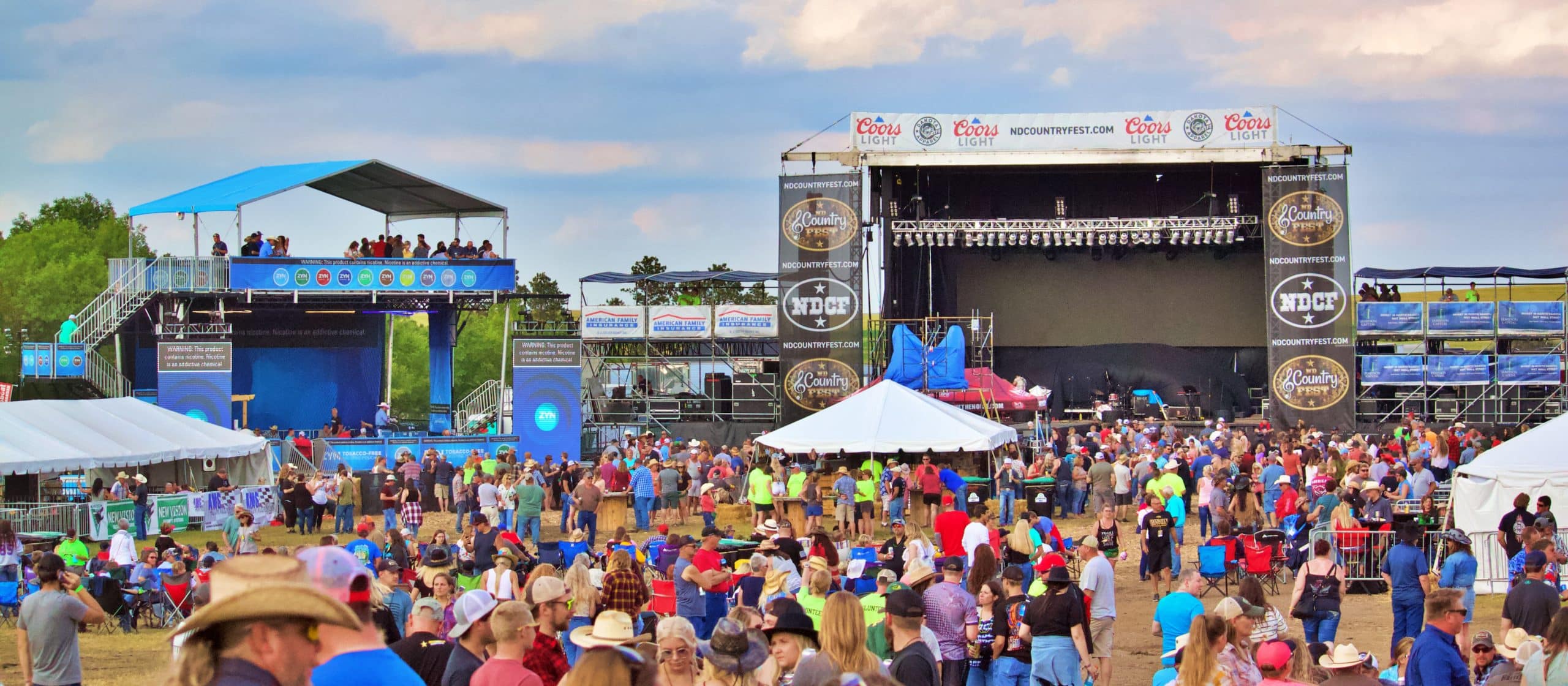 People gathered at a promobile mainstage