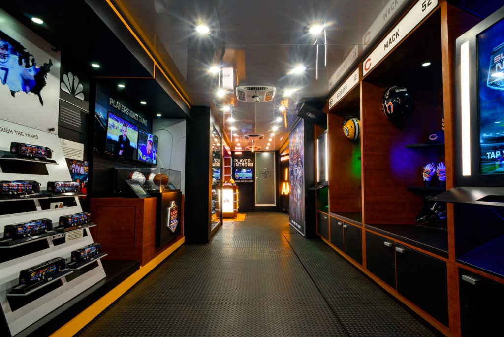 Interior of SNF custom bus