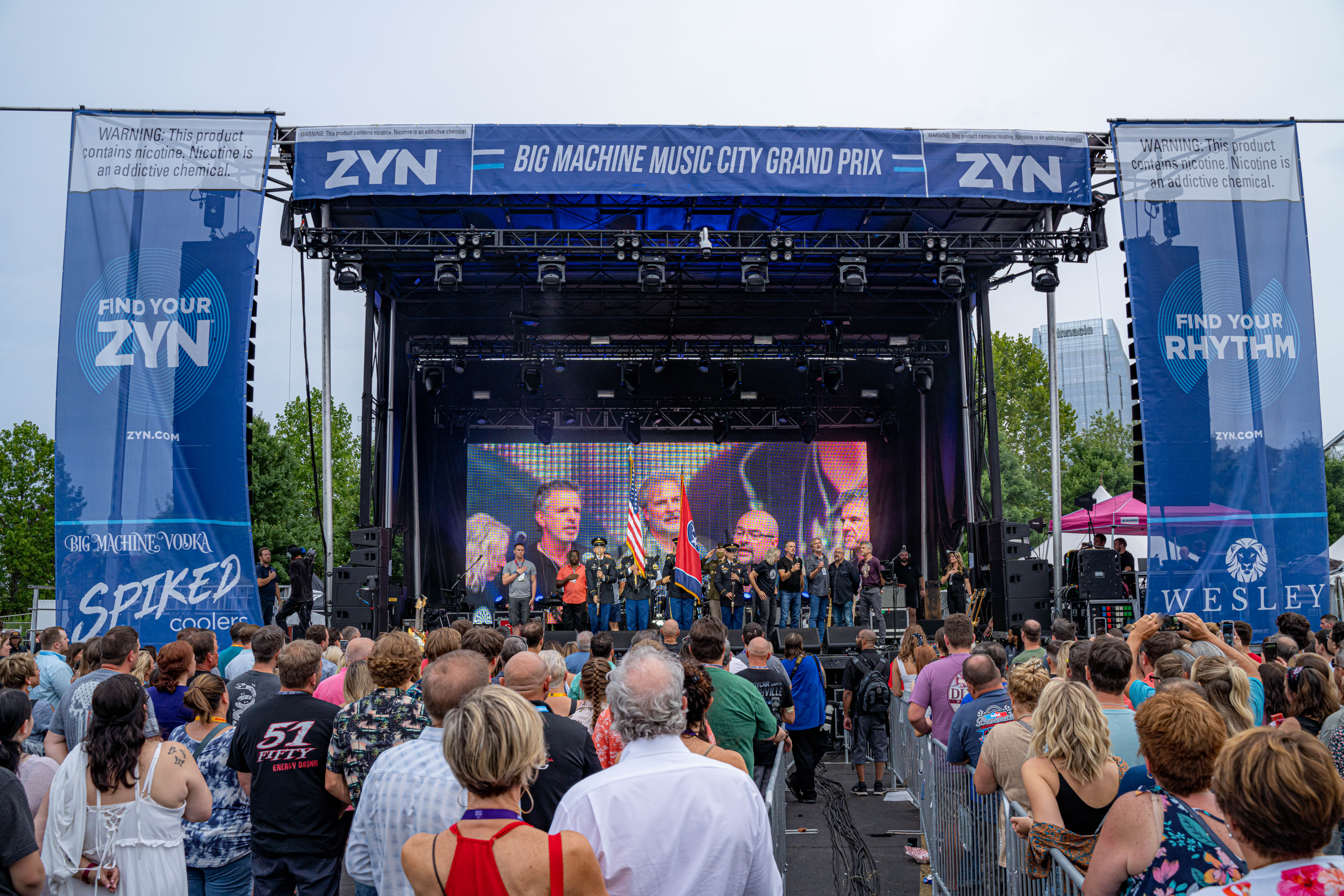 People gathered at ZYN main stage by BMG